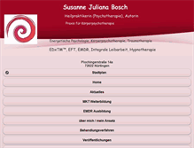 Tablet Screenshot of praxis-susannebosch.de